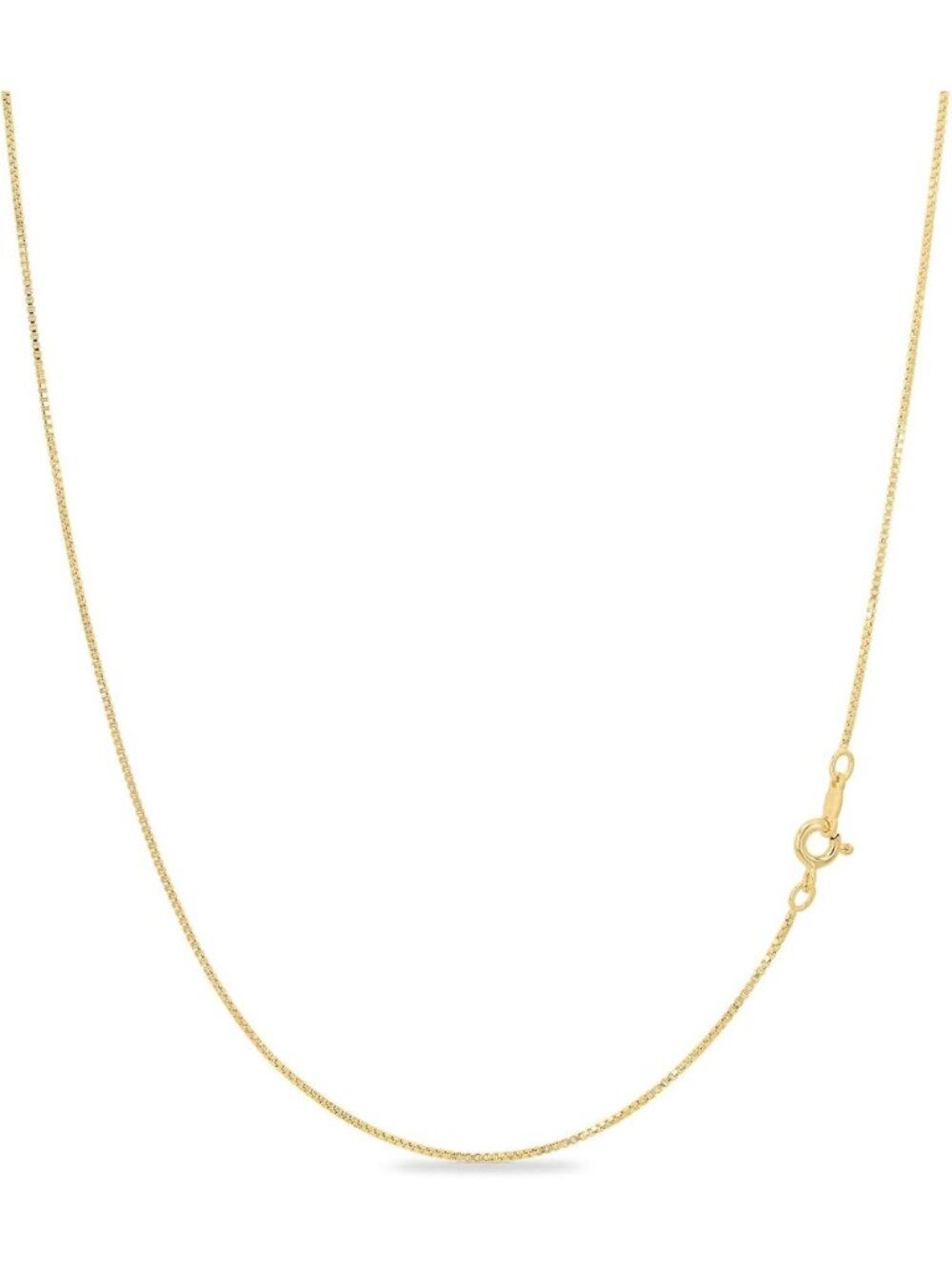 Dainty Box Chain Necklace for Women - Adjustable Gold/Silver, 15-40 Inch Length